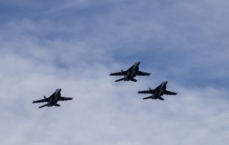 NAS Cmdr. Nelson Keyser was relieved by Cmdr. Daniel Krause during an aerial change of command  on Oct. 1.